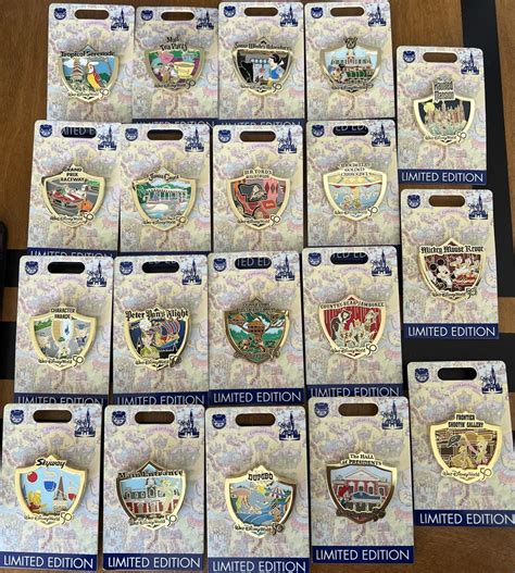 Attraction Crests Walt Disney World Th Anniversary Pin Series