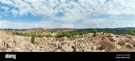 beautiful panorama of nature in northern Israel Stock Photo - Alamy