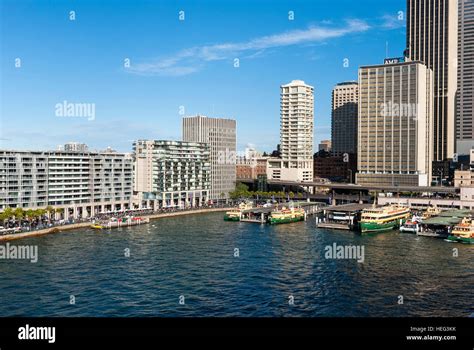 Circular Quay Sydney Harbour Australia Stock Photo Alamy