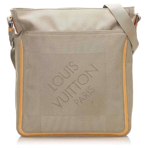 Louis Vuitton Brown Damier Geant Compagnon Cuir Toile Veau façon