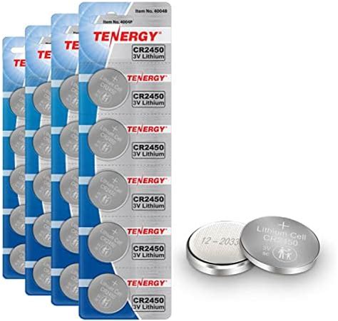 Amazon Tenergy Cr Battery V Lithium Coin Cell Battery For