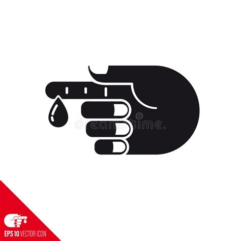 Hand With Bleeding Finger Vector Icon Stock Vector Illustration Of Vector World 265051956