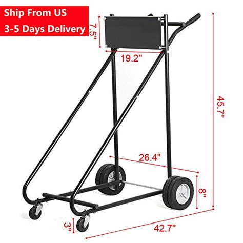 Newsmarts Outboard Motor Stand Lbs Heavy Duty Engine Carrier Cart