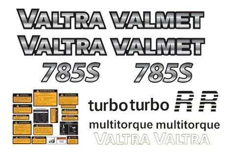 Kit Adesivos Resinados Trator Para Valtra S Turbo Frete Gr Tis