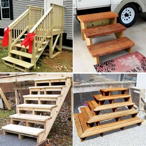 How To Build Free Standing Wooden Steps Ideas