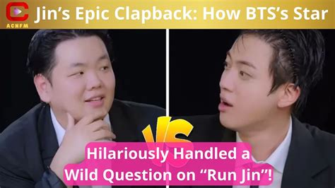 Jins Epic Clapback How Btss Star Hilariously Handled A Wild Question