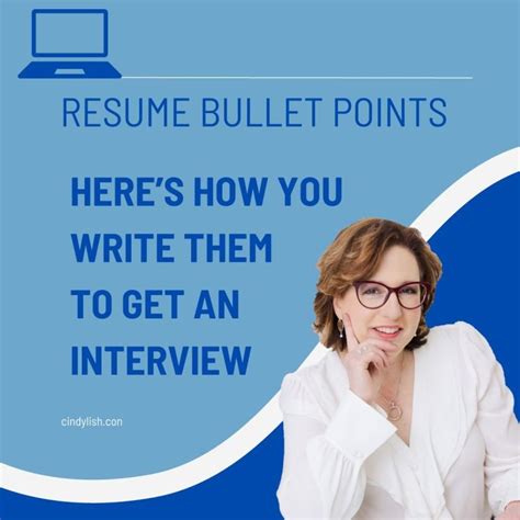 Resume Bullet Points — Cindy Lish