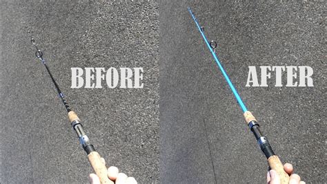 How To Spray Paint A Fishing Rod DIY Totally Changed The Look And