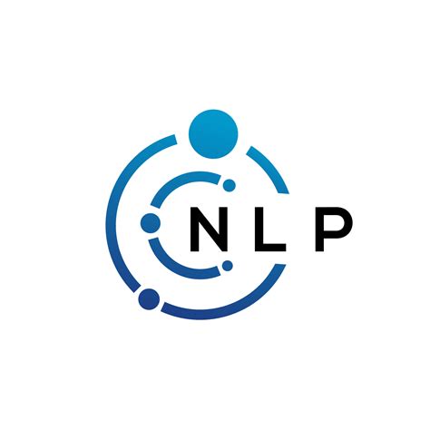 NLP letter technology logo design on white background. NLP creative initials letter IT logo ...