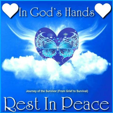 In God's Hands Rest In Peace | Rest in peace quotes, Heaven quotes ...