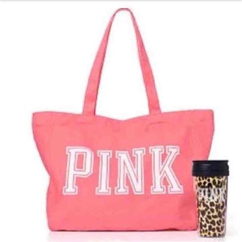 Victorias Secret Pink Campus Tote Is On Sale On Mercari Check It Out Pink Duffle Bag