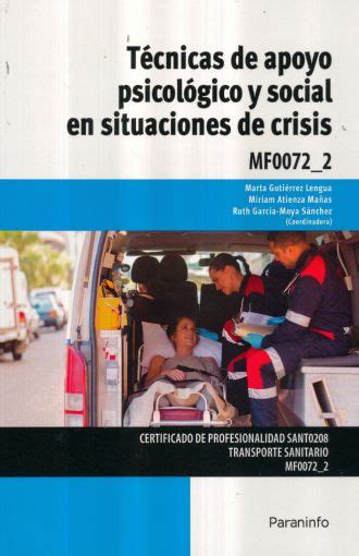 Tecnicas De Apoyo Psicologico Y Social En Situaciones De Crisis Mg0072