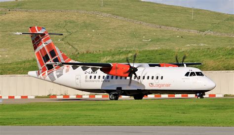 Atr G Lmsa Img Taxiing After Landing At Sumburgh Flickr