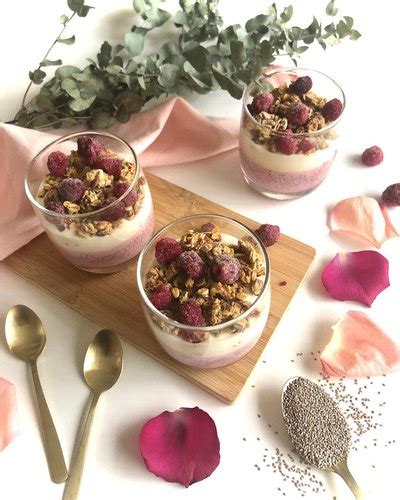 Recette Chia Pudding Framboise Granola Sur Chefclub Daily Chefclub Tv