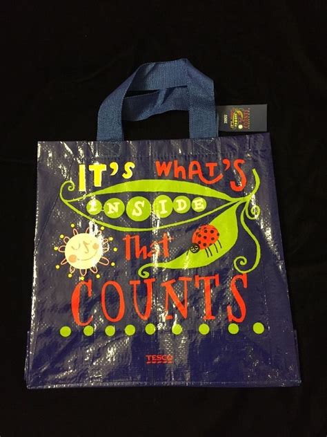 Tesco Ladybug Tote Bag Blue Medium Inside That Counts Sun Leaf Lady