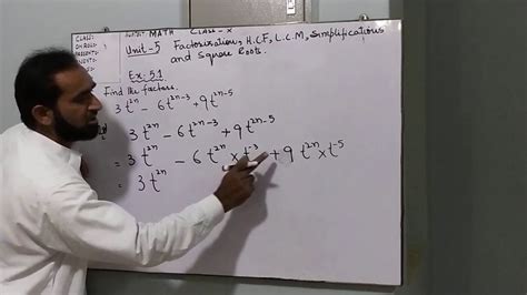 Chapter 5 Factorization Hcf Lcm Simplification And Square Roots Exercise 5 1 Youtube