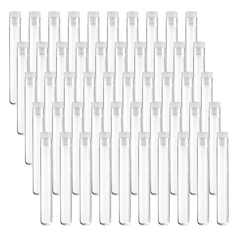 X Mm Ml Clear Plastic Test Tubes With Caps For Lash Wands