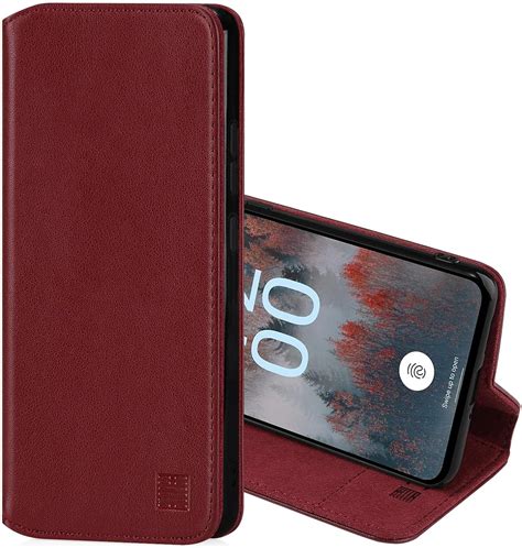 32nd Classic Series 2 0 Real Leather Book Wallet Flip Case Cover For Nokia X30 With Rfid