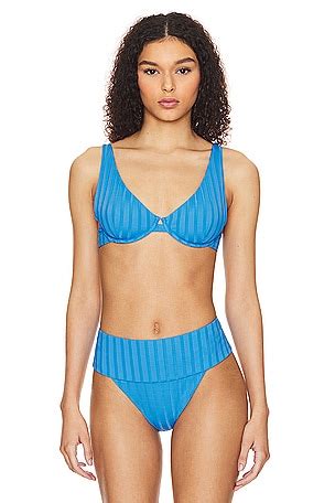 Vitamin A Moss Bikini Top In Lagoon Revolve