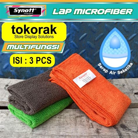 Jual Kain Lap Microfiber Multifungsi Synott Isi Pcs Kain Lap Dapur