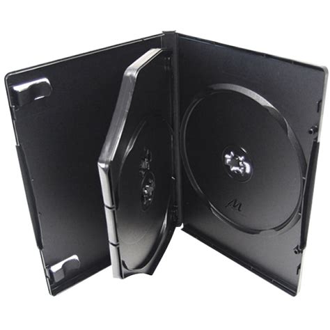 3 Disc Black Dvd Case Retro Style Media