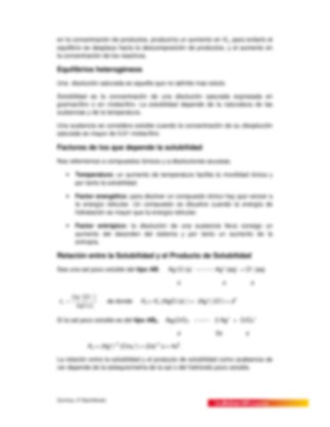 Solution Esquema Resumen Unidad Equilibrio Qu Mico Studypool