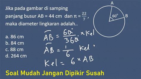 Rumus Diameter Lingkaran Dan Contoh Soal Cilacap Klik