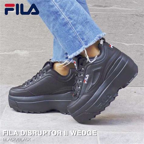 15時までのご注文で即日発送 FILA DISRUPTOR II WEDGE フィラ ディスラプター 2 ウェッジ レディース メンズ ロー