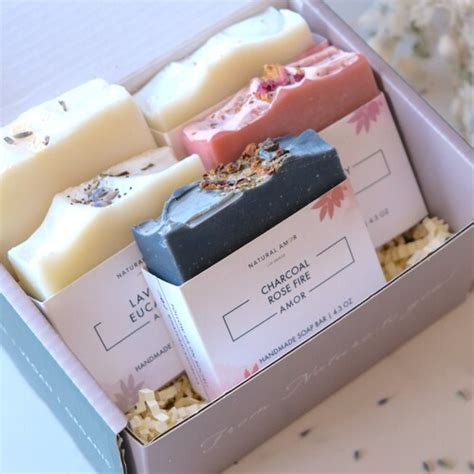 9pk Mini Soap Gift Box Handmade Soap Artisan Soap Bar Etsy