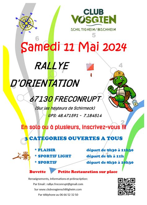 Rallye D Orientation 11 Mai Club Vosgien De Dossenheim Sur Zinsel