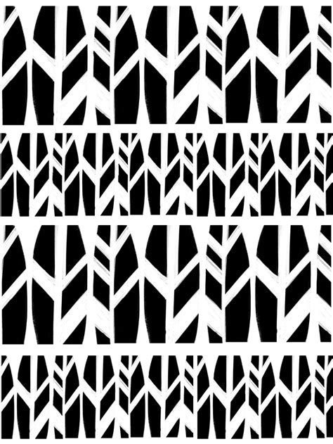 Mid-Century Modern Inspired Black and White Patterns on Behance