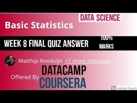 Coursera Answer Basic Statistics Week 8 Final Quiz Answer Basic