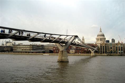 UK London Millennium Bridge And St Paul S Cathedral A Photo On