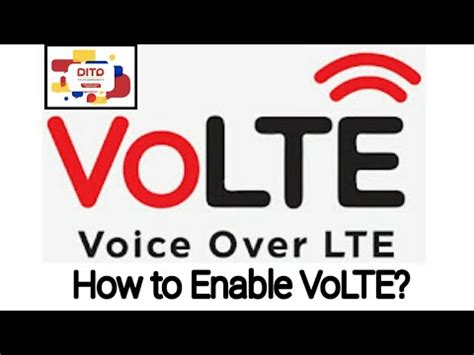 How To Enable Volte For Calls And Set Up Apn Mobile Internet For Dito