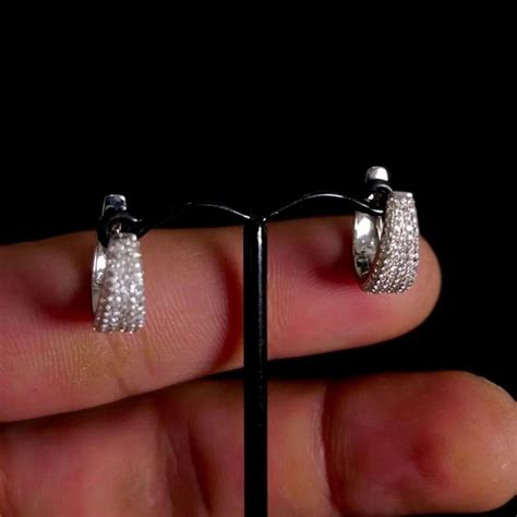 Real Diamonds Daily Wear Tanishq Diamond Earrings, 6.5 Gram, 14 Kt at ...