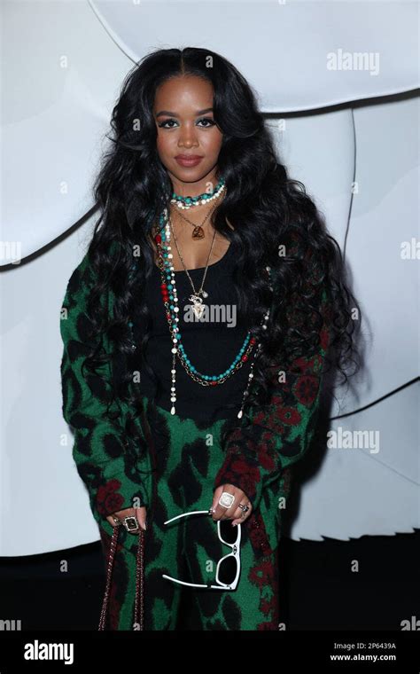 Singer Gabriella Wilson aka H.E.R attends Womenswear Fall Winter 2023 ...