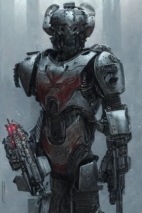 Portrait Of Tom Cruise As Inquisitor In Power Armor Stable Diffusion