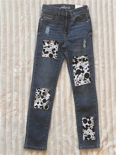 Girls Mickey Mouse Jeans - Etsy