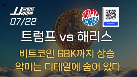 영상 트럼프 Vs 해리스비트코인 어디까지 갈까 블록미디어