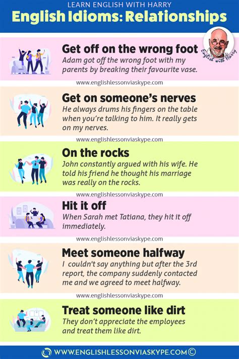 English Idioms About Relationships Learn English With Harry