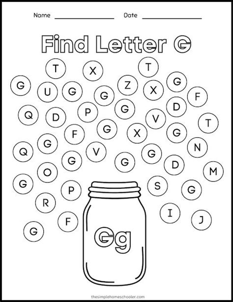 15 Letter G Worksheets Free And Printable The Simple Homeschooler