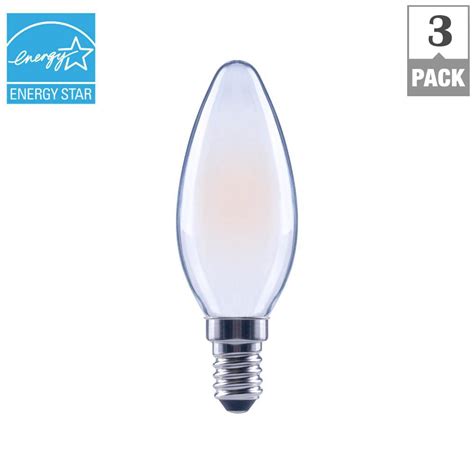 Ecosmart 40 Watt Equivalent B11 Candle Dimmable Energy Star Frosted Glass Filament Vintage Led