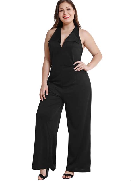 Aliexpress Buy Wipalo Women Plus Size Plunging Neck Open Back