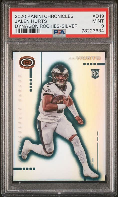 Chronicles Dynagon Rookies Silver Prizm Jalen Hurts Psa Mint