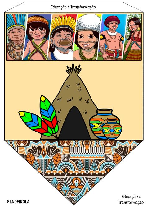 Desenhos Indígenas Coloridos - Blog Educação e Transformação: Povos Indígenas
