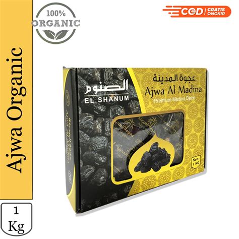 Jual Kurma Ajwa 1 Kg Aliyah Jumbo Packing Box Premium Kurma Nabi