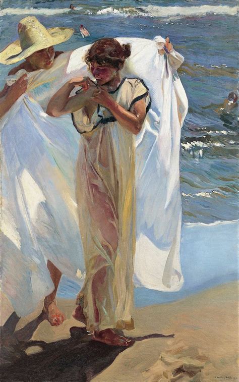 Saliendo del baño Joaquín Sorolla Pinturas Pinturas