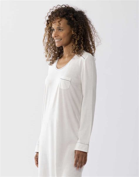 Chemise De Nuit En Coton Modal Les Intemporelles A Cru Lingerie Le