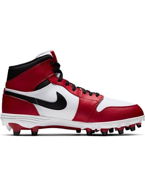 Nike Mens Jordan 1 Td Mid American Football Cleats Whiteblackvar