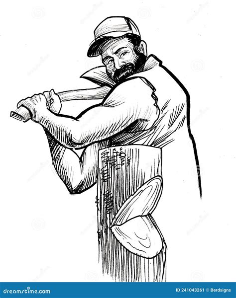 Canadian Lumberjack Stock Illustration Illustration Of Lumberjack